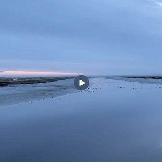 Sonnenaufgang am Hafen Februar