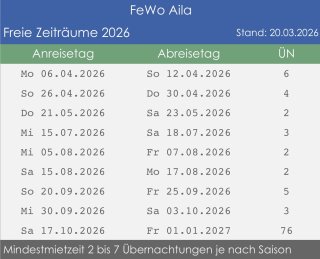 Freie Zeiten 2026