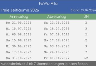 Freie Zeiten 2026