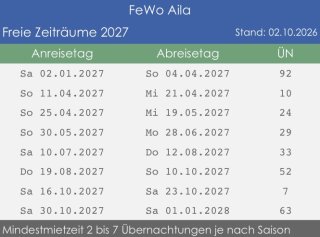 Freie Zeiten 2027