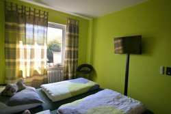 Schlafzimmer mit TV