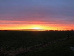 Sonnenuntergang am Groden