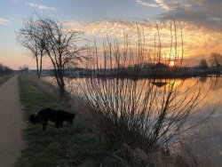 Sonnenaufgang Vareler Hafen 